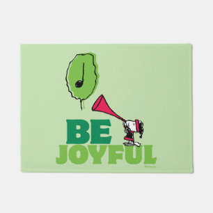 Felpudo Cacahuetes Woodstock Be Joyful