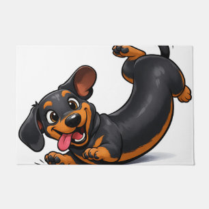 Felpudo Cachorro juguetón de raza Dachshund 