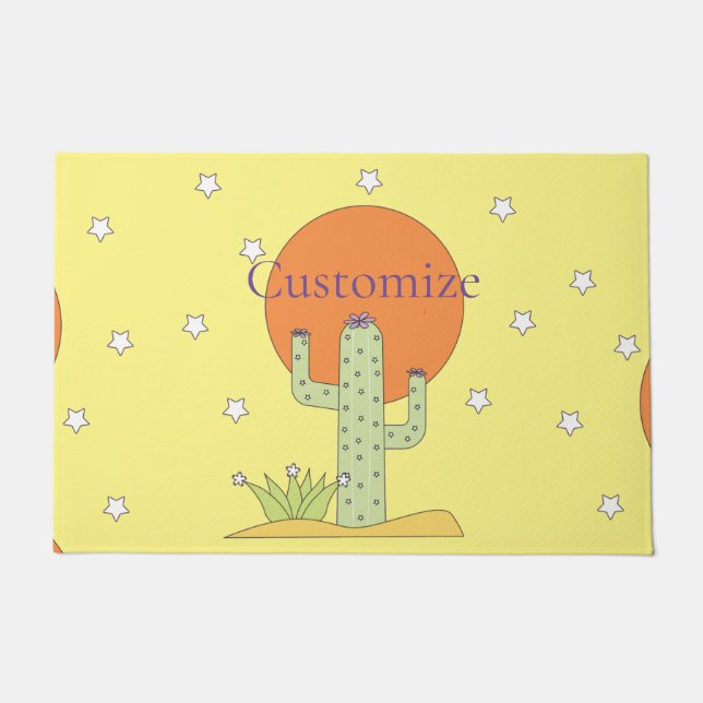 Felpudo Cactus del desierto Sun Thunder_Cove (Anverso)