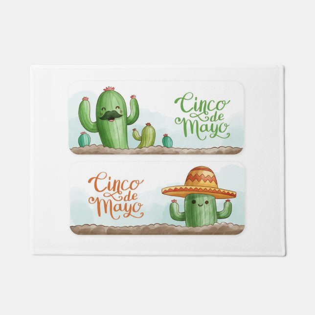 Felpudo Cactus Mayo (Anverso)