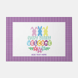 Felpudo Cada conejito Doormat de bienvenida