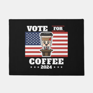 Felpudo Café para presidente, vota por café