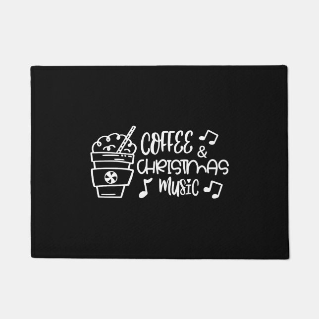 Felpudo Café Y Música De Navidades (Anverso)