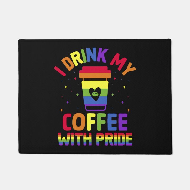 Felpudo Cafetería del Desfile del Orgullo Gay (Anverso)