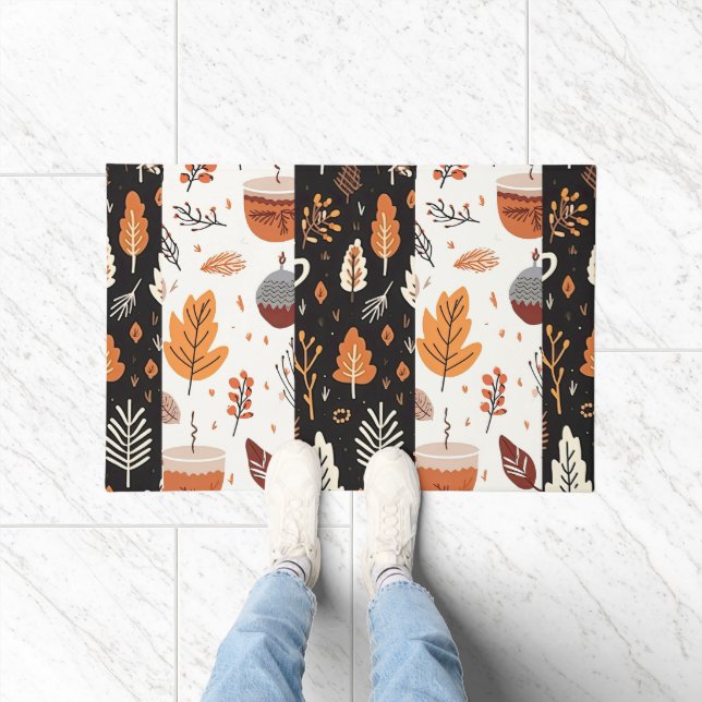 Felpudo Caída de una granja simple deja un patrón de hoja  (Interior)