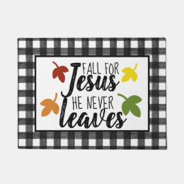 Felpudo Caída Por Jesús Dormitorio De Búfalo Negro