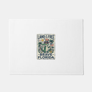 Felpudo Caimán de Florida Patriótico 4 de Julio