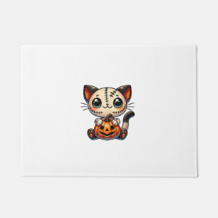 Felpudo Calabaza con calabaza para gato de Halloween - Tri