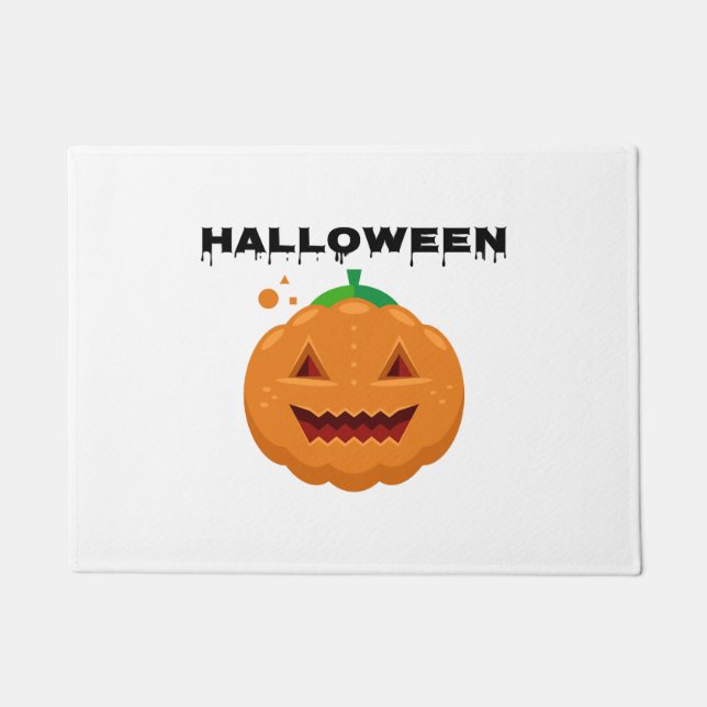 Felpudo calabaza de halloween (Anverso)