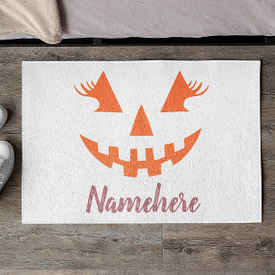 Felpudo Calabaza de Halloween personalizada femenina Jack 
