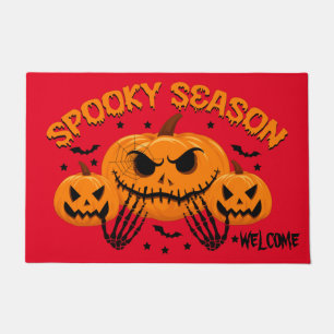 Felpudo Calabaza de Halloween Spooky