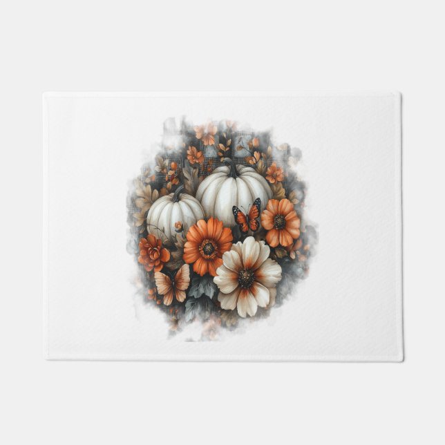 Felpudo Calabaza de mariposas (Anverso)