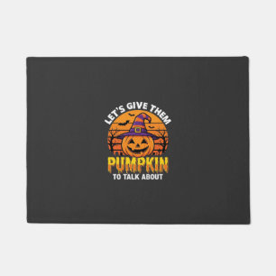 Felpudo Calabaza Divertida Diseño de Juego de Palabras de