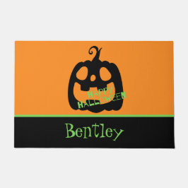 Felpudo Calabaza Feliz Halloween Espeluznante