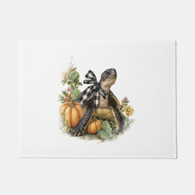 Felpudo Calabaza otoñal para animales de la camiseta de to (Anverso)