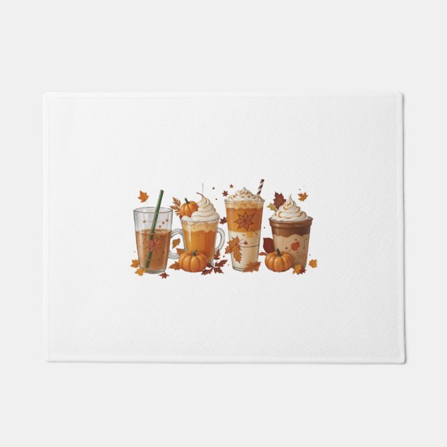 Felpudo Calabaza para café otoño (Anverso)