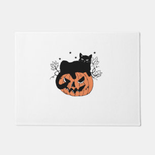 Felpudo Calabaza para gato negro