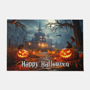Felpudo Calabazas de Halloween brillantes
