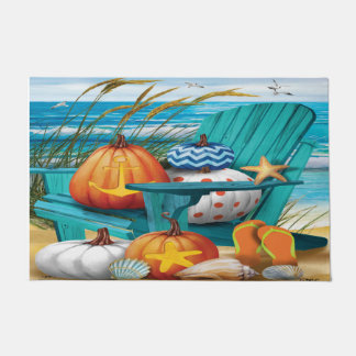 Felpudo calabazas en el mar náutico