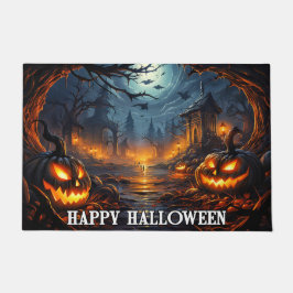 Felpudo Calabazas fantasmales | Feliz Halloween