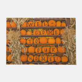 Felpudo Calabazas naranjas para Halloween y/o Acción de Gr