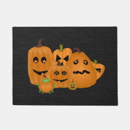 Felpudo Calabazas Talladas Alfombrilla Pequeña