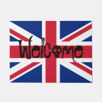 Calavera británica de bienvenida de Union Jack