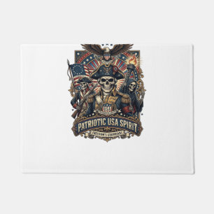 Felpudo Calavera Colonial Patriótica Comandante Patriota O