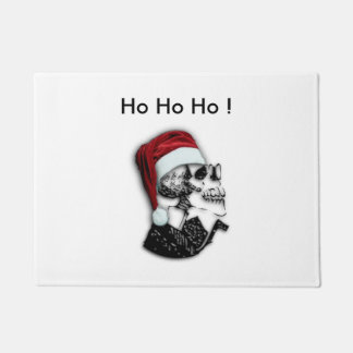 Felpudo Calavera de Santa Ho Ho Ho