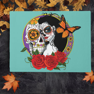 Felpudo Calaveras de azúcar Art Nouveau