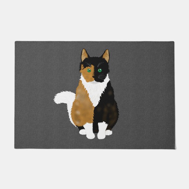 Felpudo Calico Cat Doormat (Anverso)