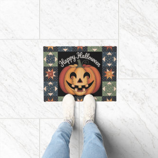 Felpudo Cálida funda del capó Jack-O'-Lantern
