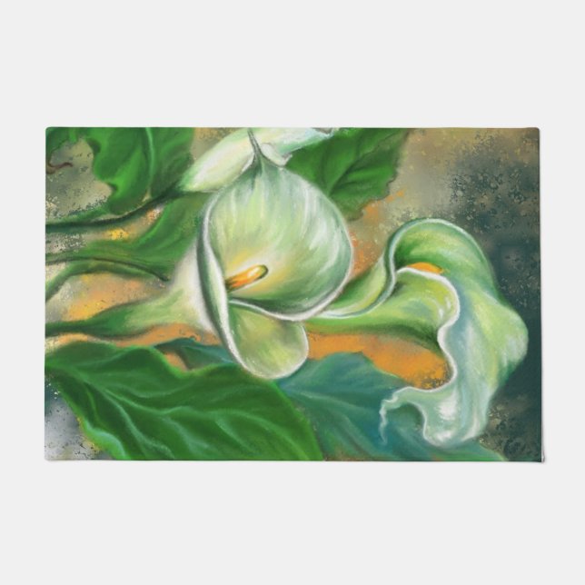 Felpudo Calla Lily Flowers Doormat (Anverso)