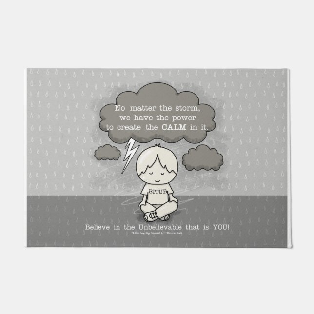 Felpudo Calma en la tormenta (Anverso)