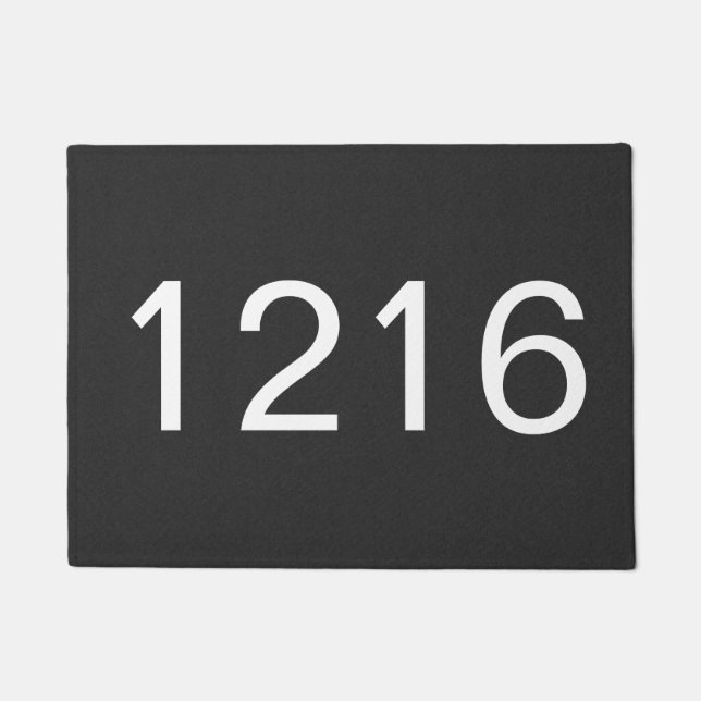 Felpudo Cámara de números de dirección (Anverso)