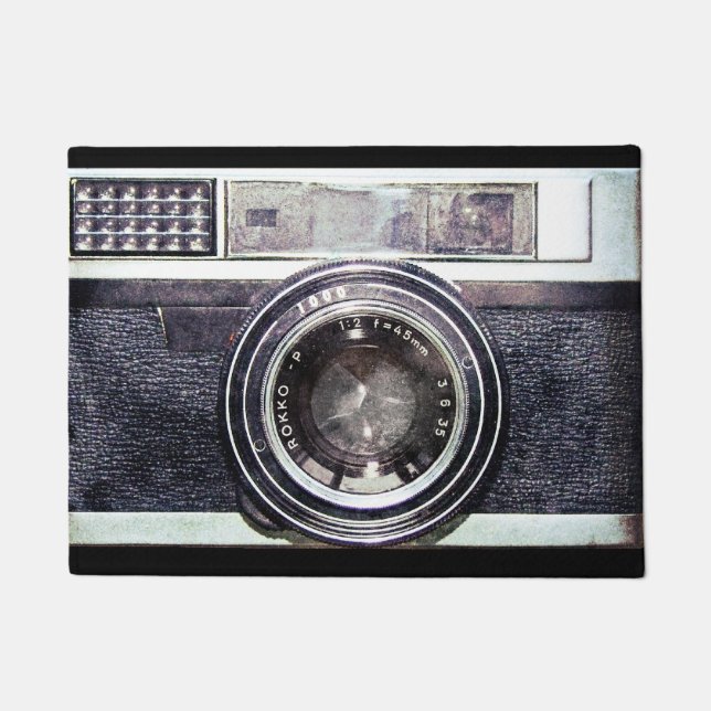 Felpudo Cámara negra vieja (Anverso)