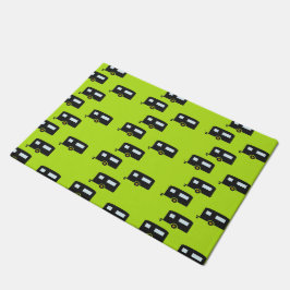 Felpudo Caminando en verde