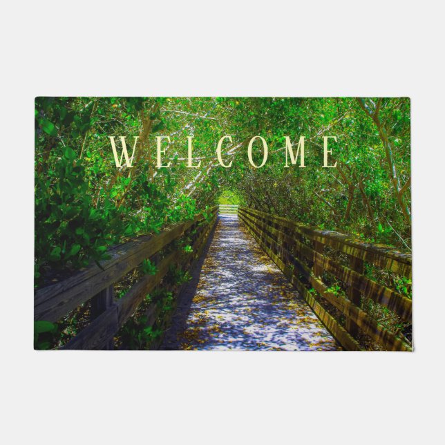 Felpudo Camino bajo el árbol de baldaquino (Anverso)