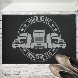 Felpudo Camión Personalizado Big Rig Semi Camión
