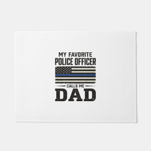 Felpudo Camisa de diseño de bandera vintage para papá ofic