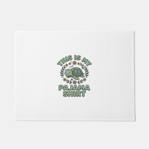 Felpudo Camisa De Dormir De Tortuga Lindo Vintage Vector D