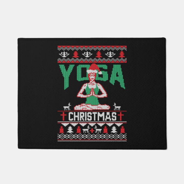 Felpudo Camisa de Navidades de yoga (Anverso)