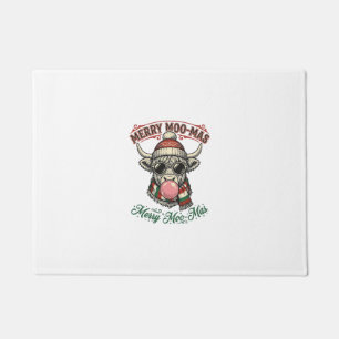 Felpudo Camisa de vaca de Navidad divertida punzada de vac