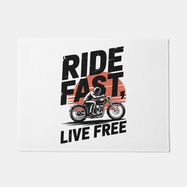 Felpudo Camisas Bicyclist Fast Live Free (Anverso)