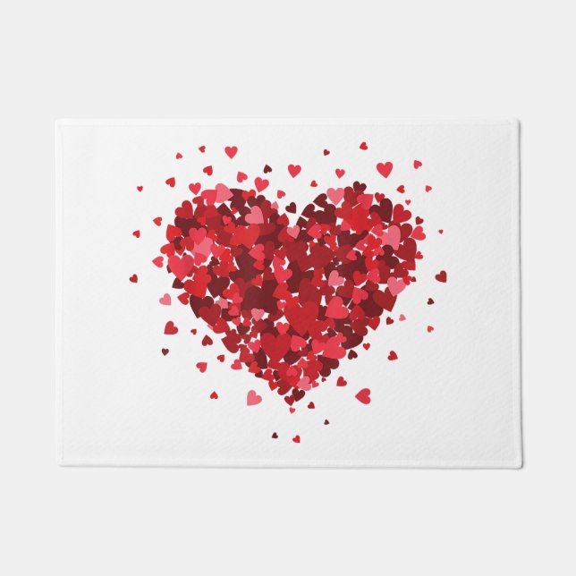 Felpudo Camisas del Corazón del Amor Para Mujeres Chicas M (Anverso)