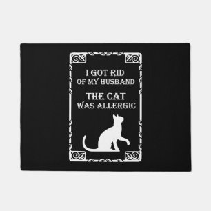 Felpudo Camiseta alérgica de gato divertida para mujeres