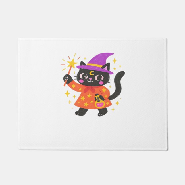 Felpudo Camiseta Celestial Kitty Witch Classic (Anverso)