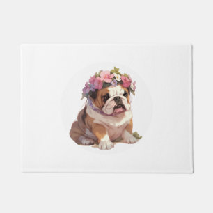 Felpudo Camiseta clásica de Bulldog inglés adorable (6)