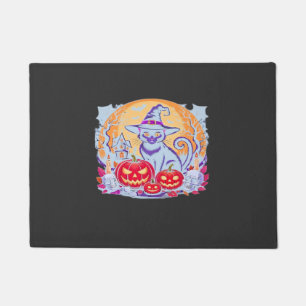 Felpudo Camiseta Clásica de Gato de Calabaza Fantasma Lind