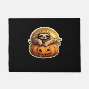 Felpudo Camiseta clásica de Halloween con tema de perezoso